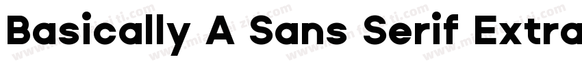 Basically A Sans Serif ExtraBold字体转换